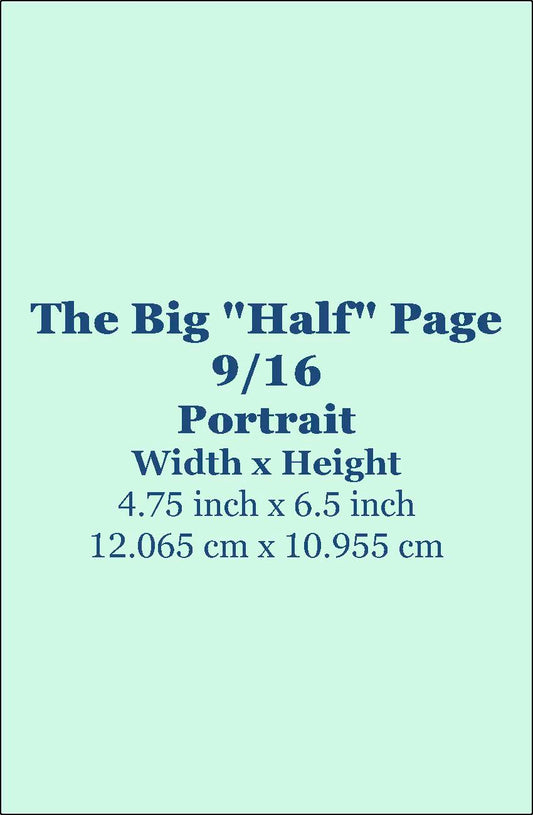 Big "Half" Page Ad Summer 2026