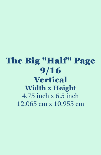Big "Half" Page Ad