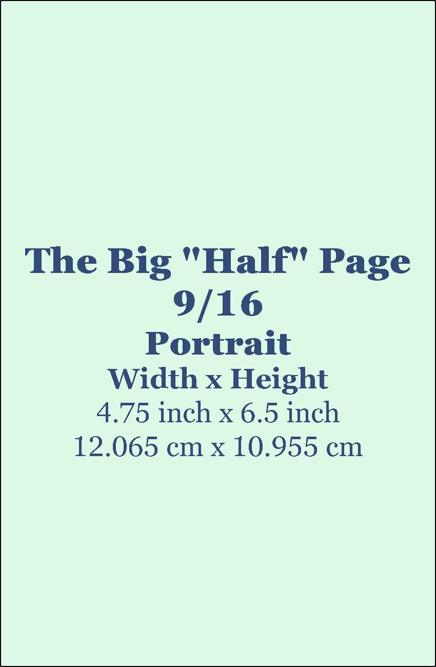 Big "Half" Page Ad Fall 2026