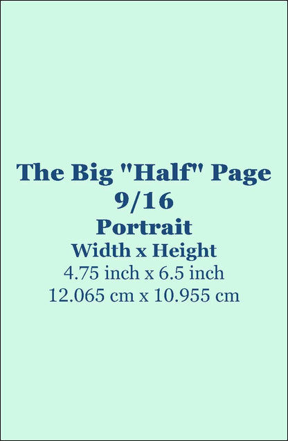 Big "Half" Page Ad Fall 2026