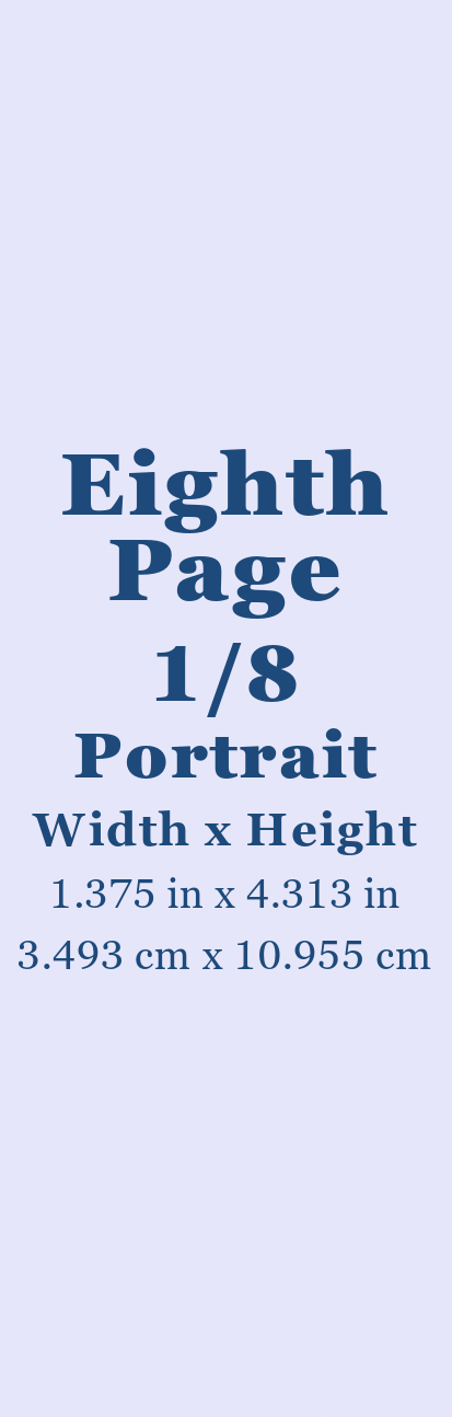 Eighth Page Ad Portrait - Fall 2026