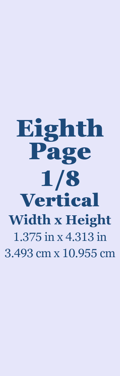 Eighth Page Ad Vertical