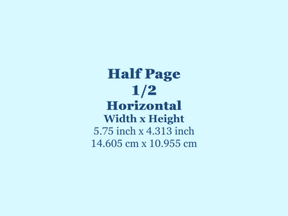 Half Page Ad Horizontal