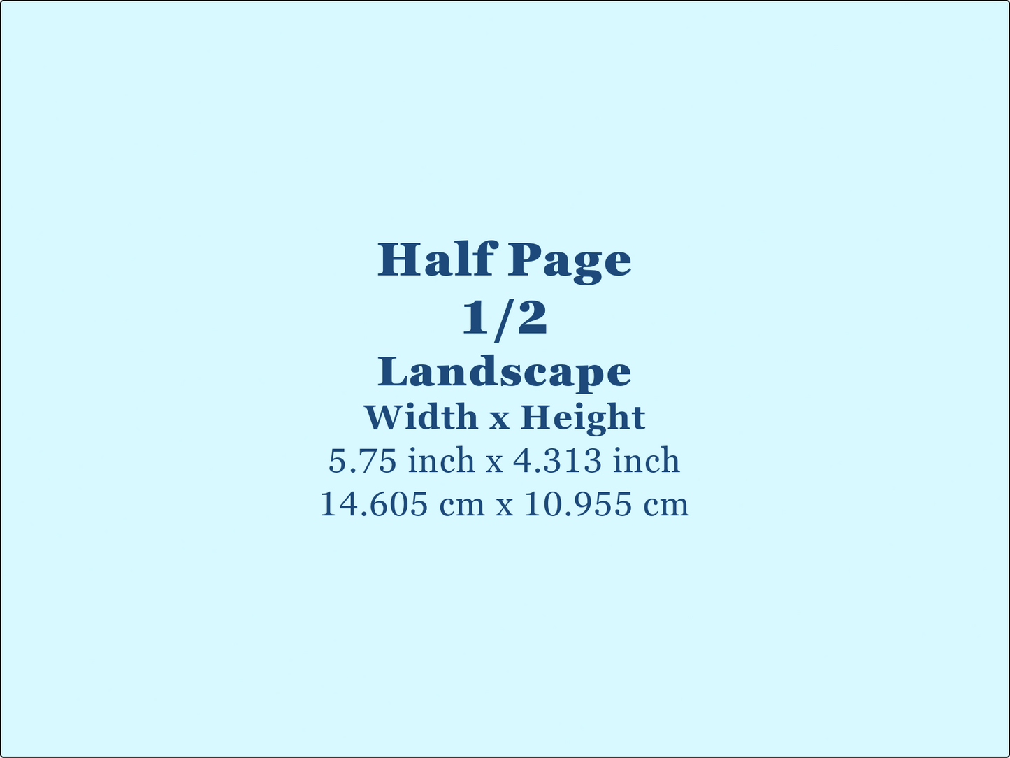 Half Page Ad Landscape - Fall 2026
