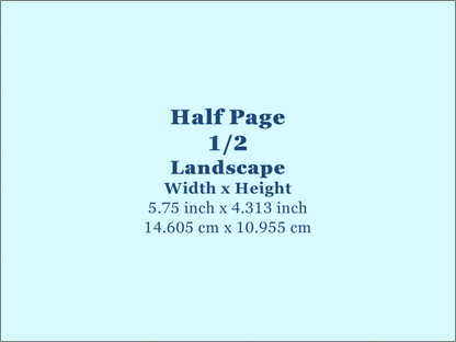 Half Page Ad Landscape - Fall 2026