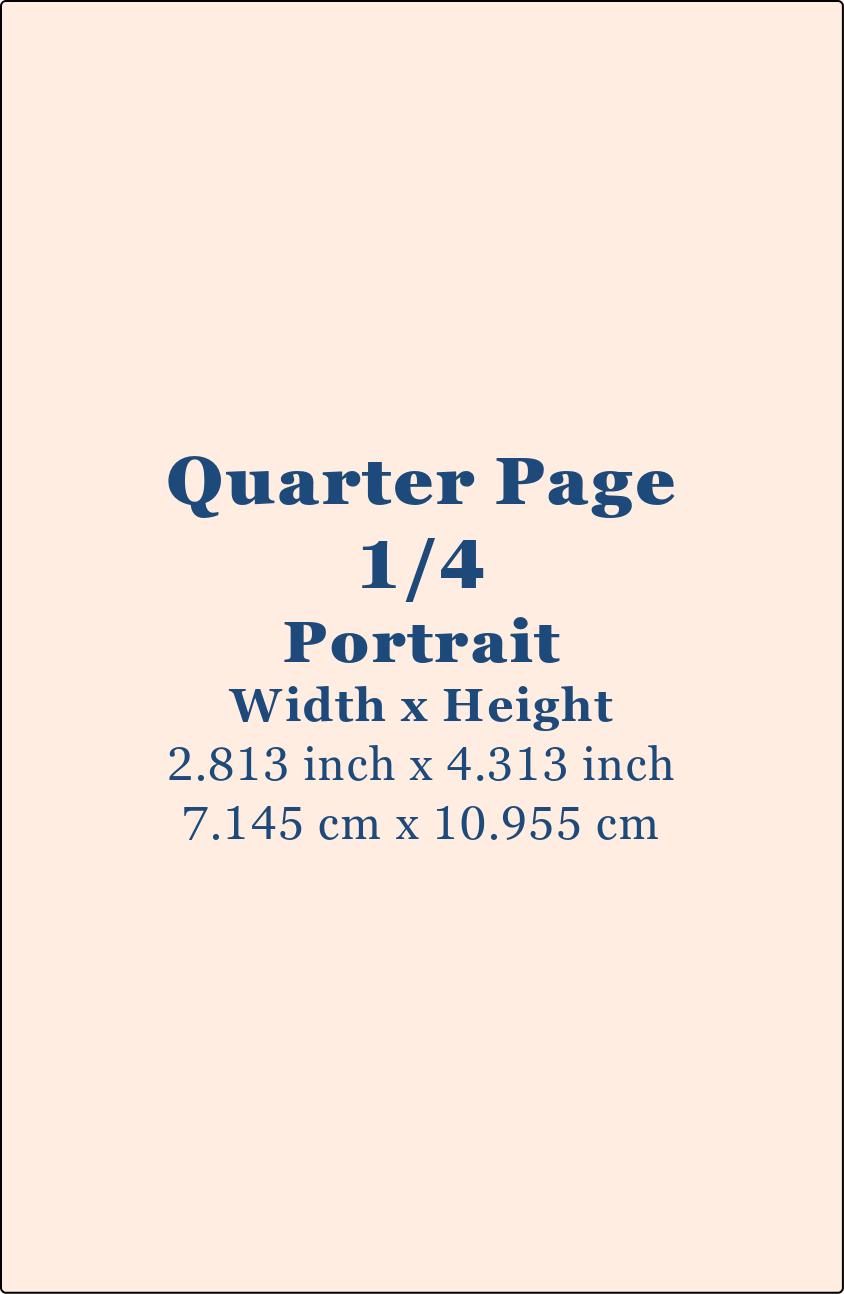 Quarter Page Ad Portrait - Fall 2026