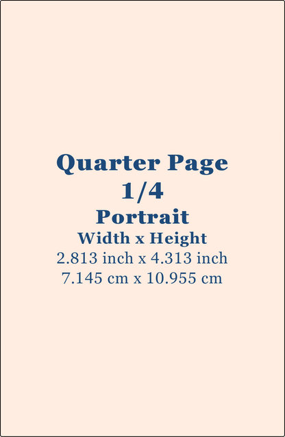 Quarter Page Ad Portrait - Fall 2026