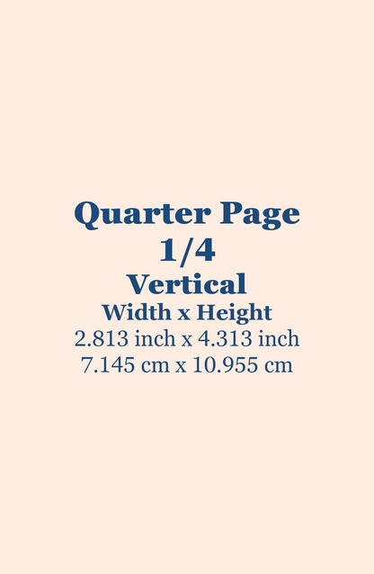 Quarter Page Ad Vertical